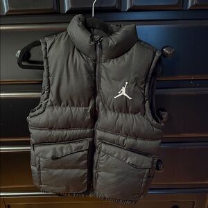 Jordan Black Puffer Vest for Kids